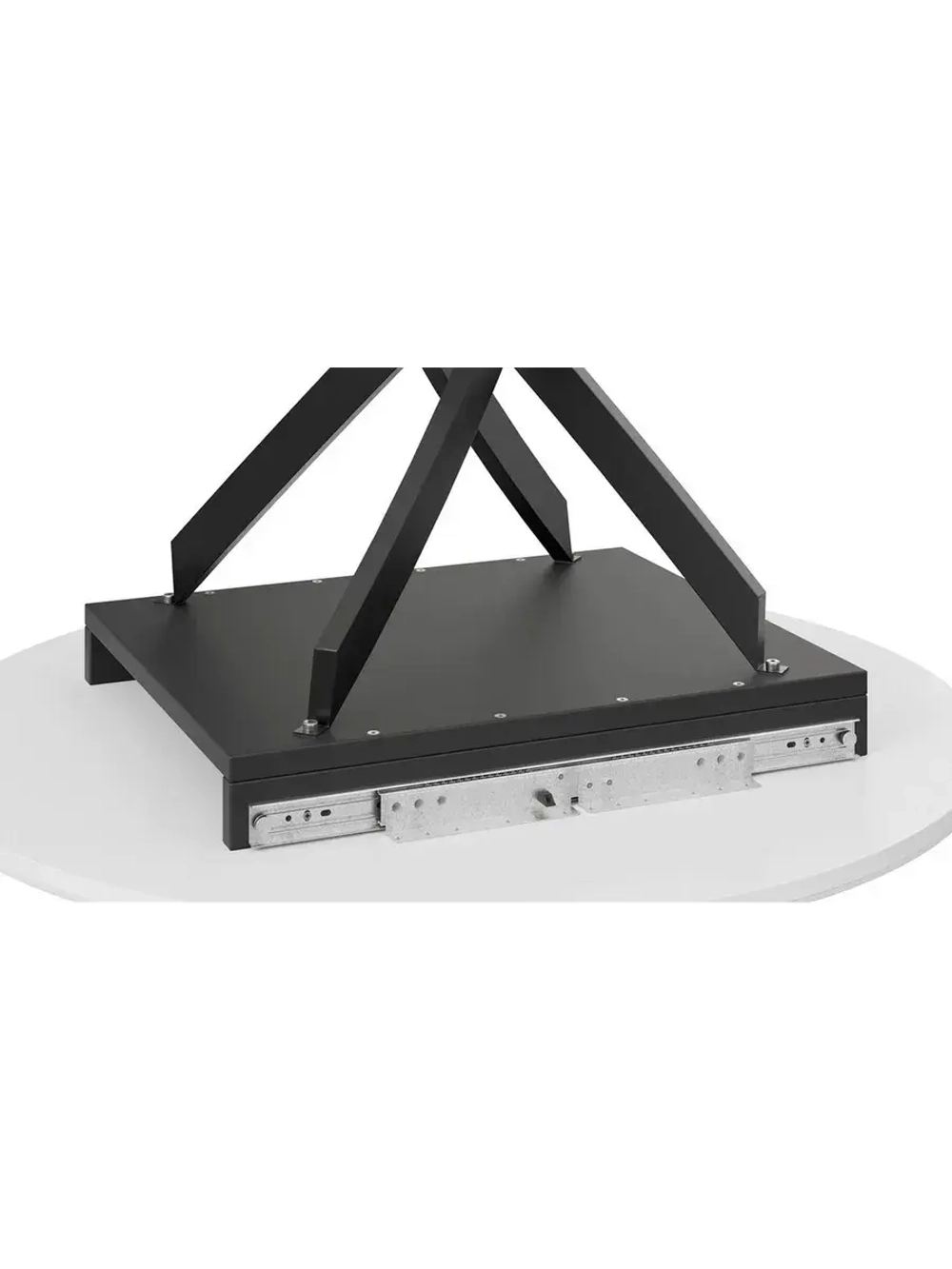 Стол кухонный круглый Стекло матовое мрамор 100(132)х75х75см