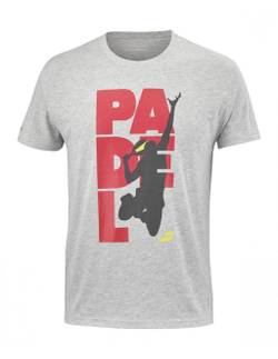 Мужская теннисная футболка Babolat Padel Cotton Tee Men - high rise heather