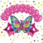 Набор шаров 12 шт, «Яркая бабочка» (47/77 см - Бабочка, 12»/24см 18»/36см)