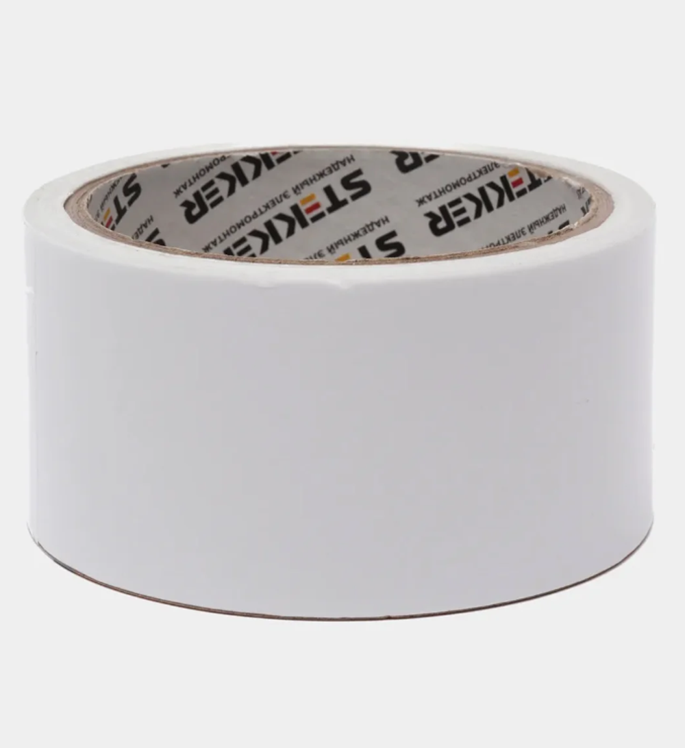 Двусторонняя клейкая лента на полипропиленовой основе STEKKER 48 мм, 10 м, прозрачный 39147