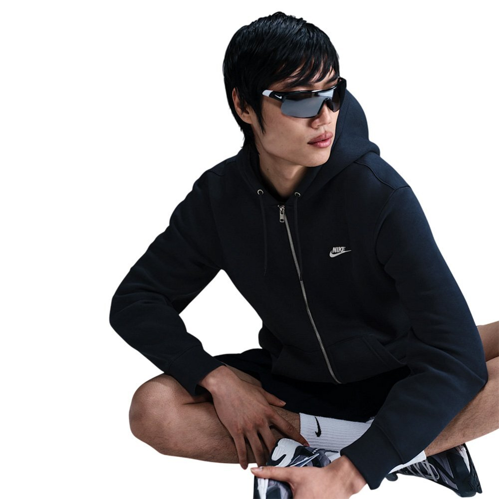 Баскетбольная толстовка Nike Club Navy Blue Sweatshirt