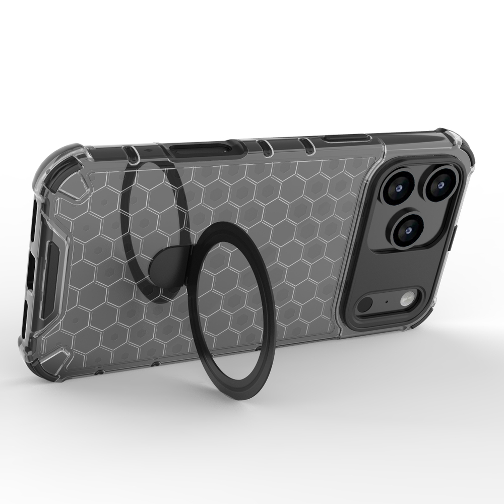 Прозрачный чехол Honeycomb Stand Case для iPhone 17 Pro Max