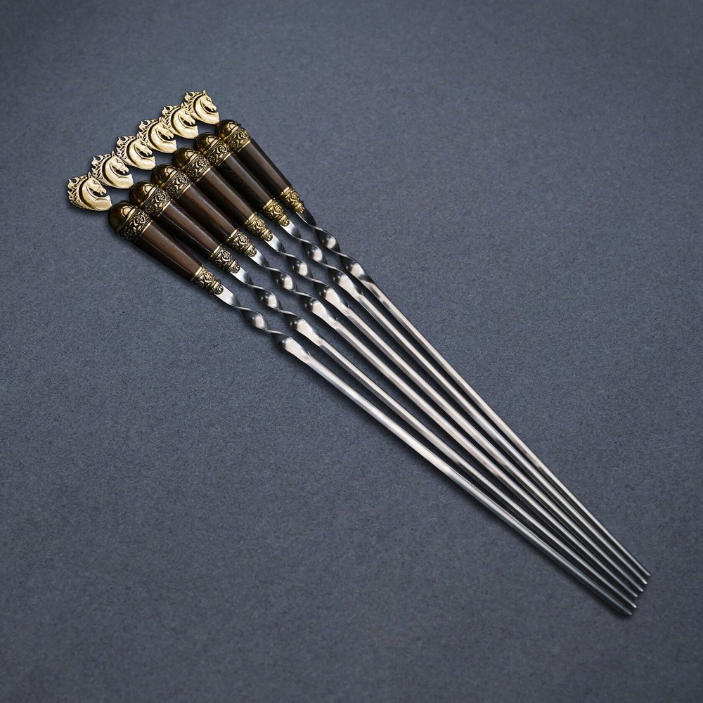 Подарочный набор шампуров "Герб ЦСКА"