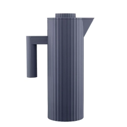 Alessi - Термокувшин Plisse 1л, серый / артикул   MDL12 G  / GTIN 8003299461363