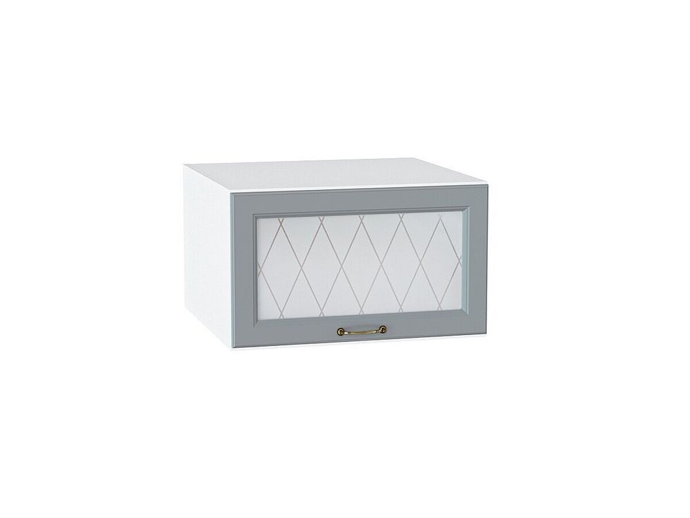 Шкаф верхний горизонтальный остекленный глубокий Ницца