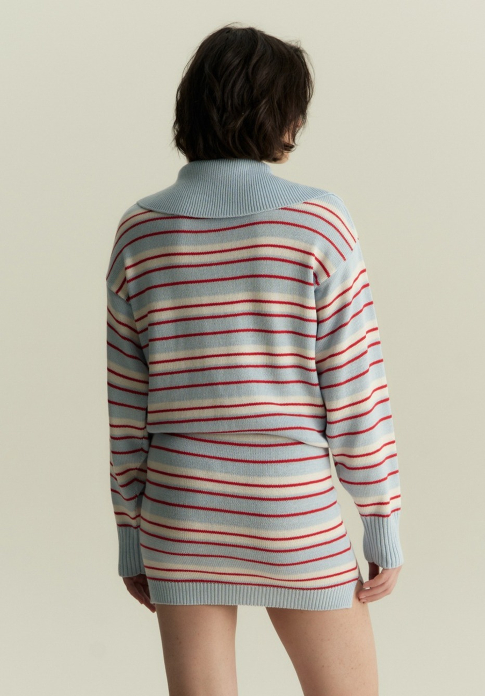 Поло укороченное в полоску 1’1’26