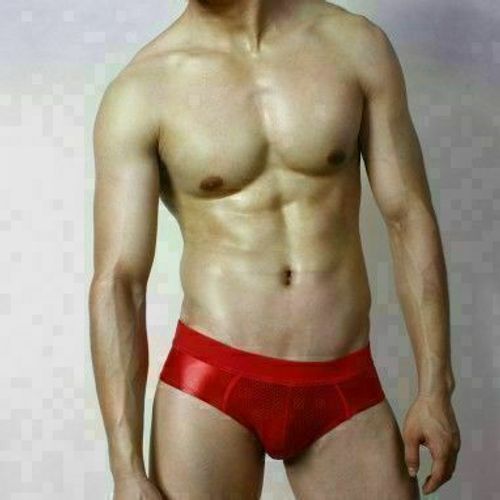 Мужские трусы брифы красные Superbody Red Briefs