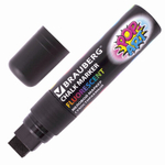 Маркер меловой «POP-ART» ЧЕРНЫЙ, 15 мм, стираемый, для гладких поверхностей, BRAUBERG, 151544