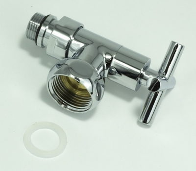 Кран для ПС УГЛОВОЙ 3/4 ш х 1" г КРЕСТ ViEiR  (30/1пар)