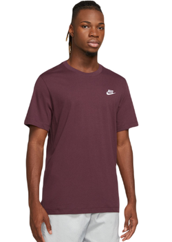 Мужская теннисная футболка Nike Sportswear Club T-Shirt - night maroon