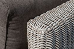 "Лунго" трансформирующаяся лаунж-зона из искусственного ротанга, цвет бежевый