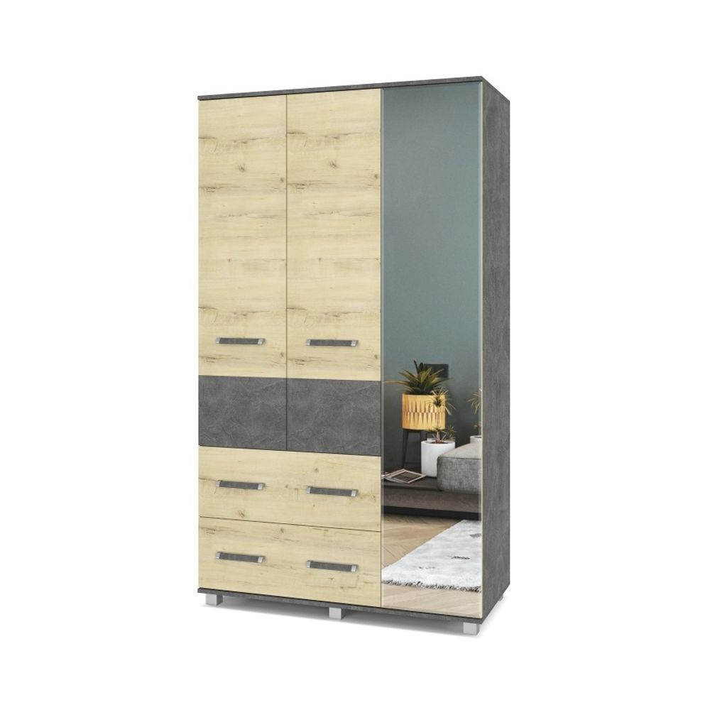 Шкаф трехстворчатый "Виора" В33, ЛДСП, MODERN