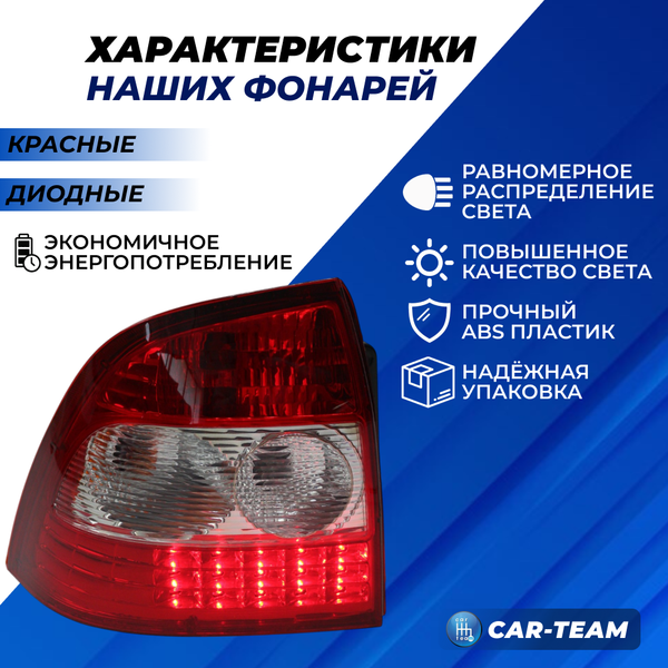 Задние фонари Лада Приора светодиодные "РусФар" со съемной платой