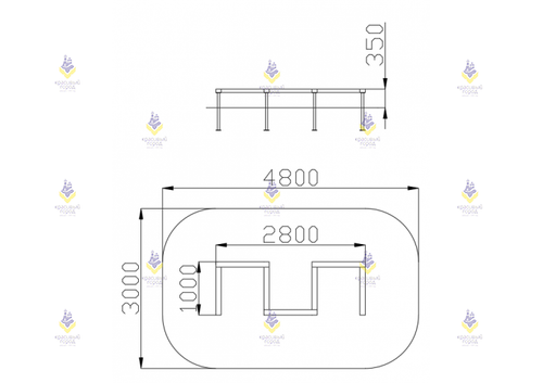 Бум бревно «Змейка-2»