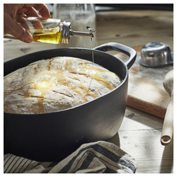 IKEA CITRONHAJ  (ИКЕА СИТРОНХАЙ)  -  Бутылка для уксуса/спирта, прозрачное стекло/нержавеющая сталь, 16 см