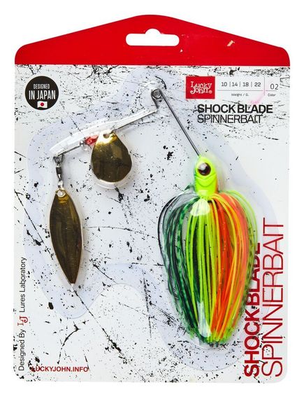 Спиннербейт Lucky John  SHOCK BLADE 18.0г 002 в блистере