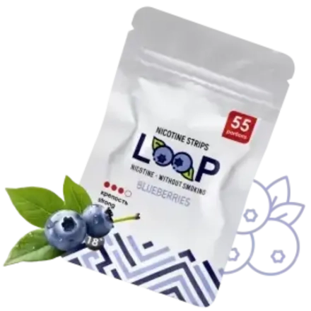 LOOP BLUEBERRY НИКОТИНОВЫЕ ПЛАСТИНКИ (12 МГ) - ЧЕРНИКА