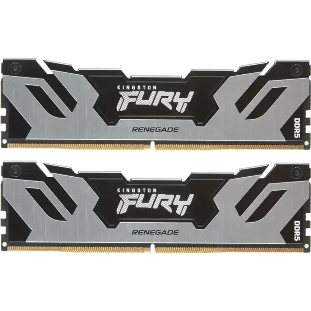 Модуль памяти Kingston Fury Renegade Silver XMP KF564C32RSK2-64 DDR5 DIMM 64G KIT (2x32)6400MHz CL32