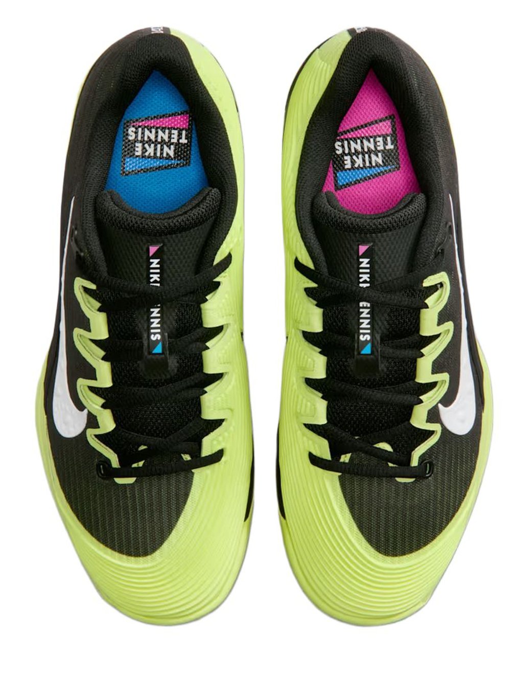 Женские теннисные кроссовки Nike Zoom Vapor 12 Premium - black/light lemon twist/blue ribbon heather/white