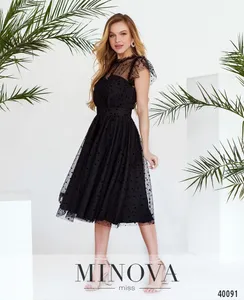 Платье 3144-черный Minova