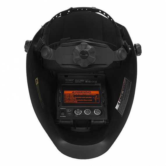 Маска сварщика Tecmen ADF - 815S TM16 чёрная (внешн. кнопка зачистки)