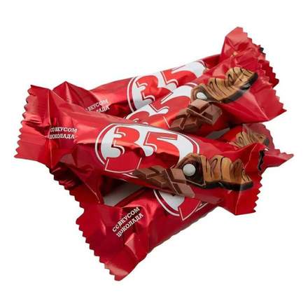 Конфеты 35 с начинкой сливочной/шоколадной Махеев вес (2509)