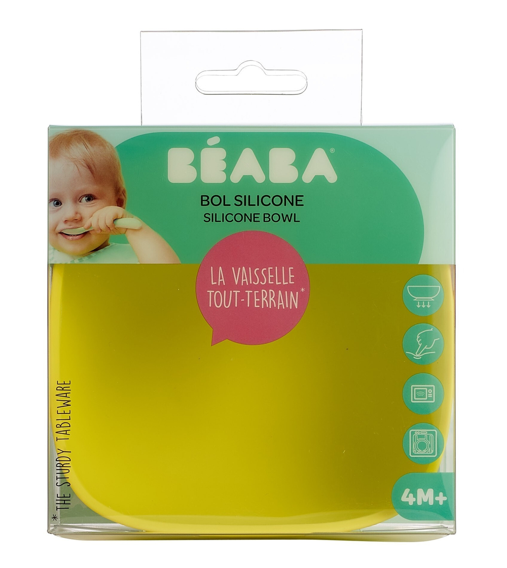 Тарелка силиконовая Beaba Silicone, 360 мл, салатовый