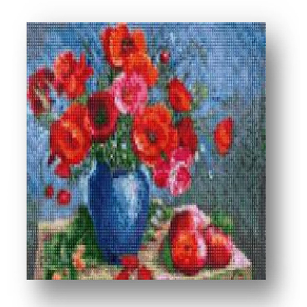 Алмазная мозаика 30*40см KiKi «Красные маки. Когай Ж.» полная выкладка MOZ012
