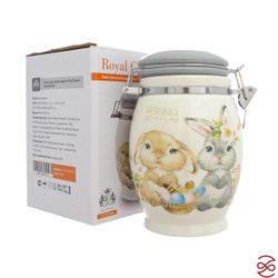 Ёмкость для сыпучих продуктов Royal Classics Spring Bunnies 11,5*17,5 см, 900 мл