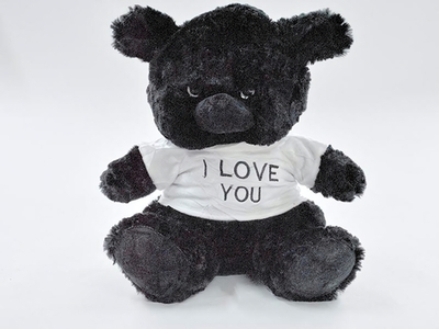 Медведь черный №2 30х33х25см (Hand)