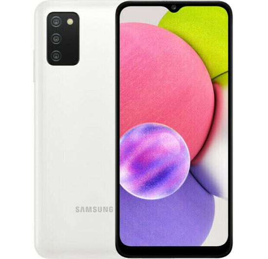 Смартфон Samsung Galaxy A03s 3/32 ГБ RU, белый