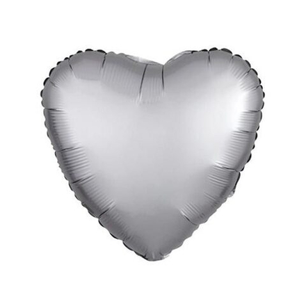 СЕРДЦЕ 18" Сатин Platinum