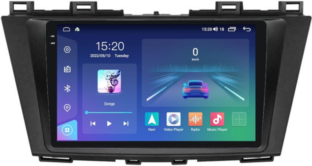 Магнитола для Mazda 5 2010-2015 - Parafar PF164U2K на Android 13, QLED+2K, ТОП процессор, 8Гб+128Гб, CarPlay, 4G SIM-слот