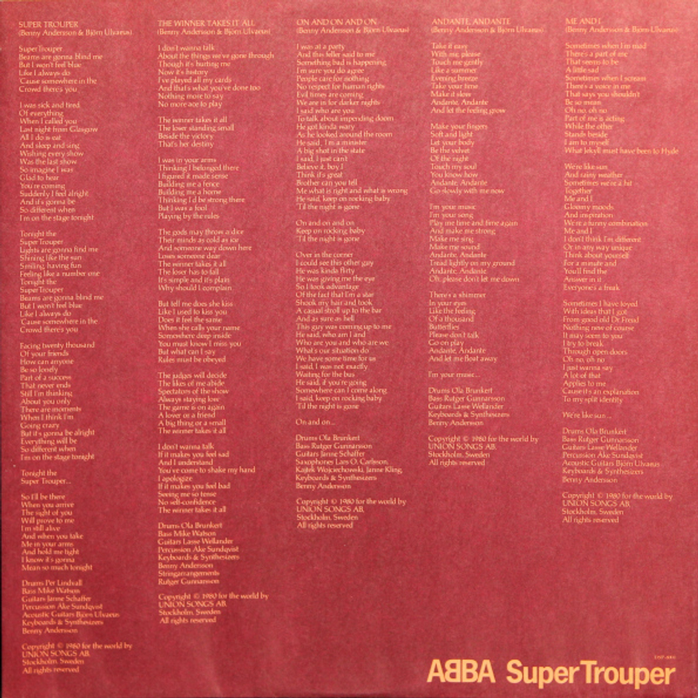 ABBA / Super Trouper (LP)