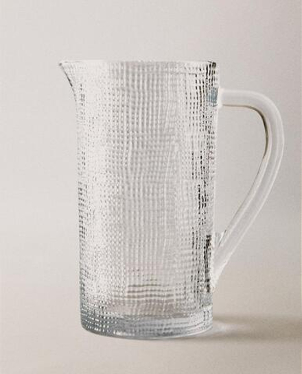 Zara Home кувшин из стекла, цвет прозрачный, 20 см