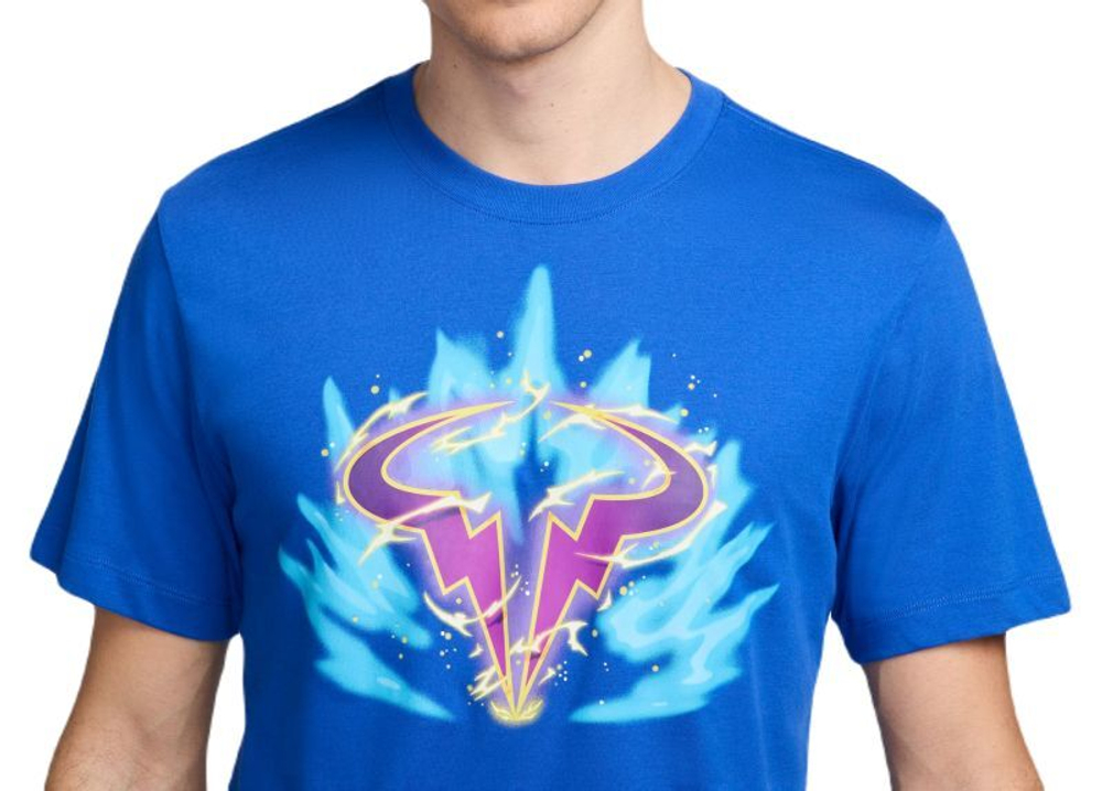 Мужская теннисная футболка Nike Court Dri-Fit Rafa T-Shirt - небесный