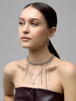 Колье "Rich Cross" Silver