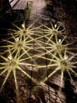 Светильник на солнечной батарее уличный 6 шт, ЖЕЛТЫЙ