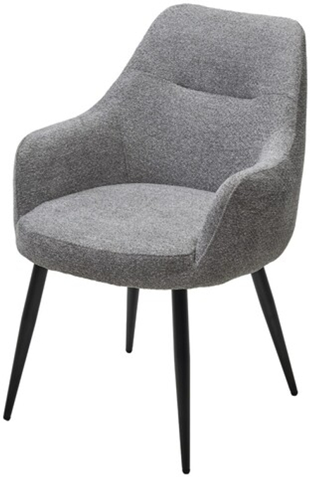 Стул М-City DISAUR Стамен (Stamen) ткань Davis Retro Bliss 85, Серый, Черный каркас