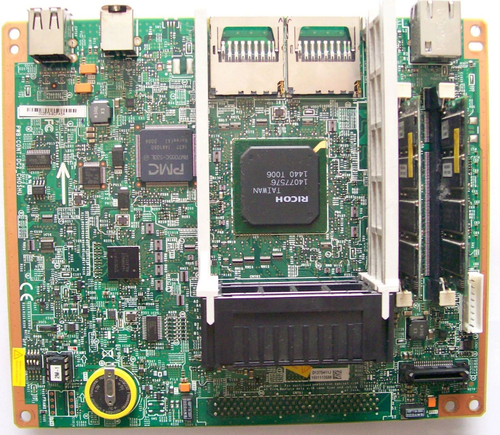 Плата управления принтером Ricoh MP301 PWB:CONT:DC2 CHOSHU D1275411J + RAM