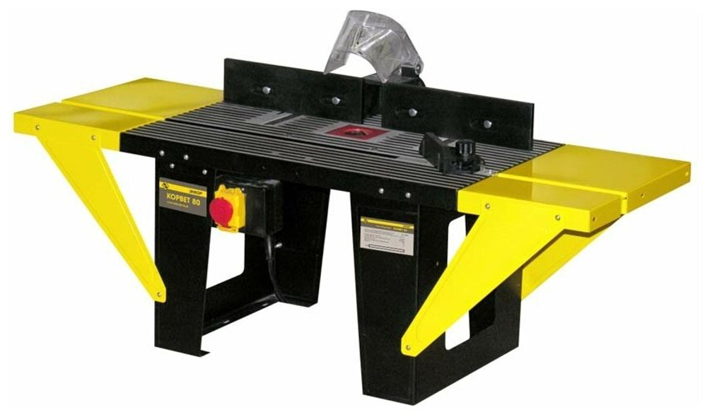 Стол Энкор Корвет 80 черный/желтый