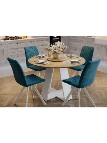 Стол кухонный обеденный круглый 115х115х77 см