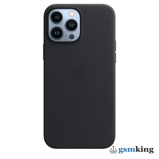 Apple Leather Case with MagSafe iPhone 13 Pro Max Midnight «Тёмная ночь» MM1R3ZE/A