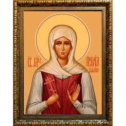 Пелагия Балакирева святая мученица. Икона на холсте.