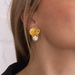 Серьги Антик с Жемчугом