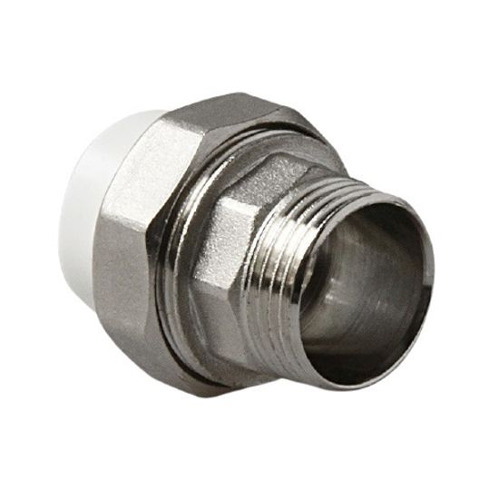 Муфта комбинированная разъемная Pro Aqua 25х1/2" НР с наружной резьбой полипропиленовая