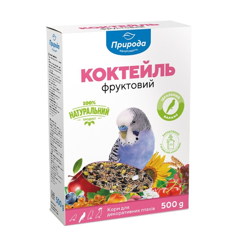 Корм для волнистых попугаев Коктейль «Фруктовый»