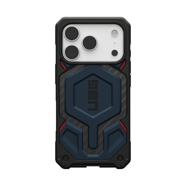 Чехол Uag Monarch Pro Case для iPhone 17 Pro, Красный | Carbon Fiber Mallard/Red/Monarch Pro