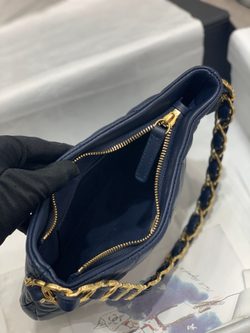 Chane1 Hobo Handbag 22 cm