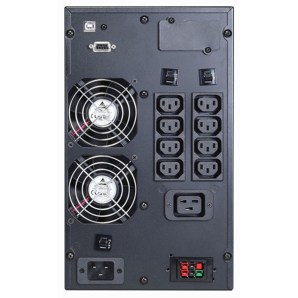 PowerCom Macan MAC-2000 ИБП {On-Line, 2000VA/2000W, Tower, IEC, LCD, Serial+USB, SNMPslot, подкл. доп. батарей} (1034862)